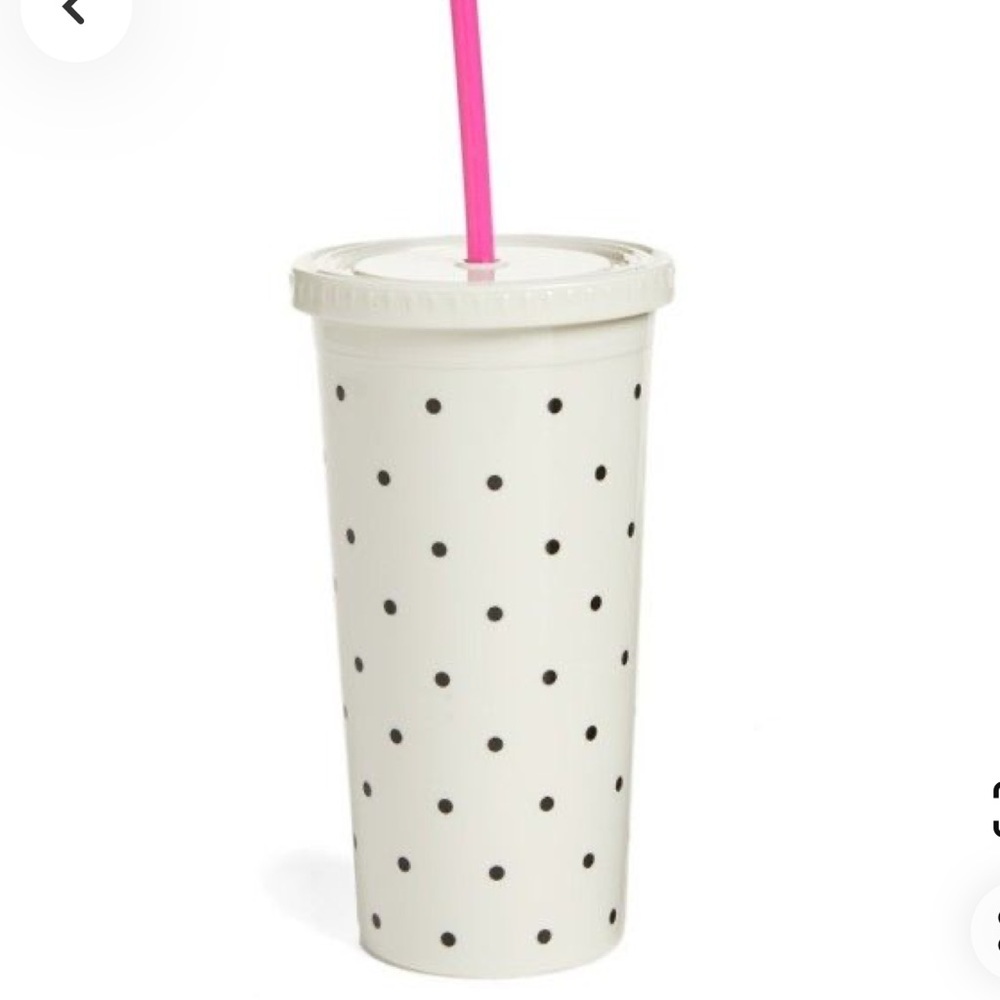 KATE SPADE polka dot tumbler 20oz